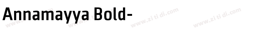 Annamayya Bold字体转换